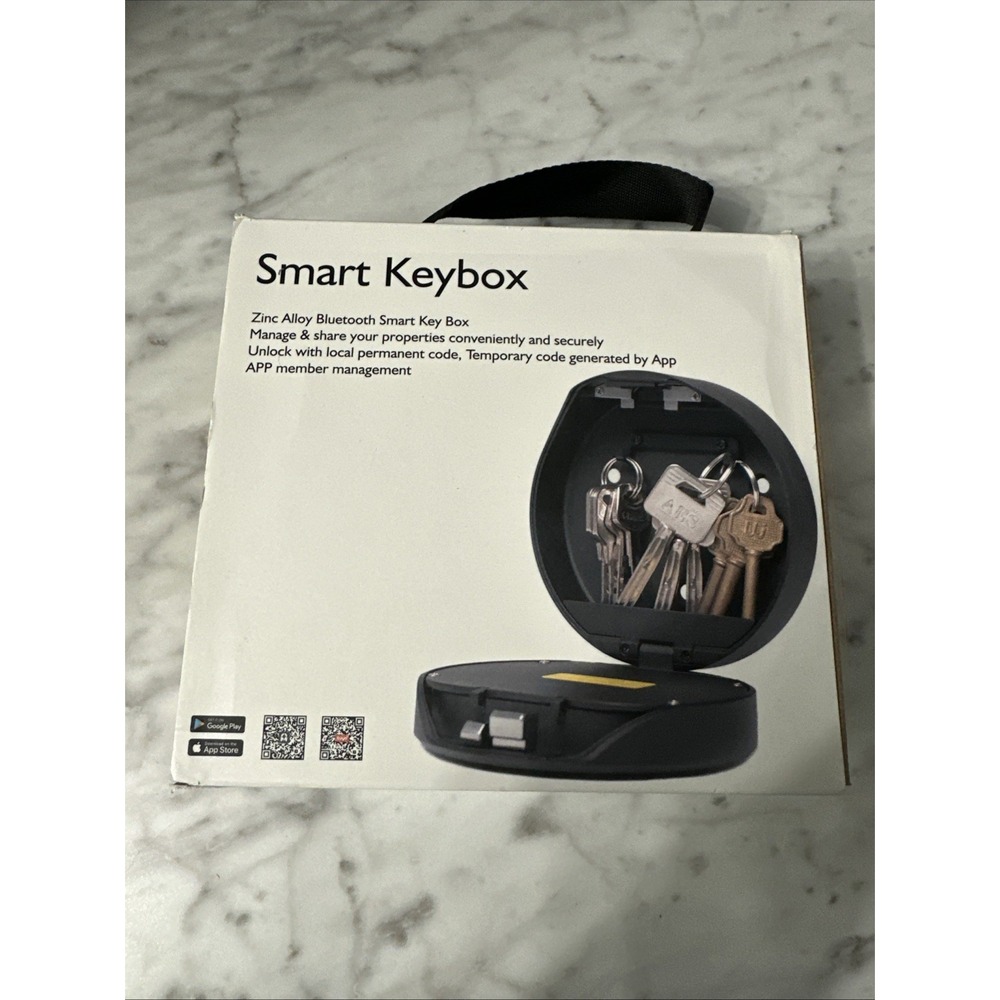 ® Portable Smart Key Lock Box - Bluetooth & Mechanical Keyless Entry, App Con...